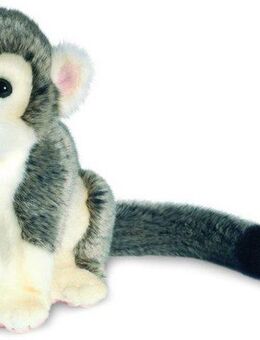 Teddy Hermann® Kuscheltier Äffchen grau, 17 cm, zum Teil aus recyceltem Material