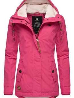 Ragwear Winterjacke Monade Damen Winterparka mit Kapuze und m. Fleece gefüttert