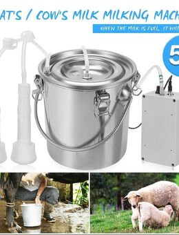 Melkmaschine mobil, komplett, 5 Liter Eimer - Schenefeld (Landkreis Steinburg)