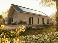 Moderner Bungalow mit überdachter Terrasse. - Rödinghausen