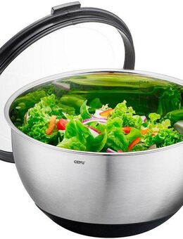 GEFU Servierschüssel MUOVO, Edelstahl, inkl. luftdichtem Aufbewahrungsdeckel