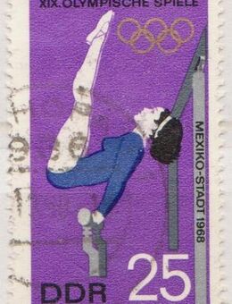 DDR-Briefmarke Olympische Sommerspiele Mexico-Stadt 1968 (1)  [387] - Hamburg
