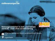 Rettungssanitäter in Voll- und Teilzeit (w/m/d) - auch ohne Qualifizierung - Jugenheim (Rheinhessen)