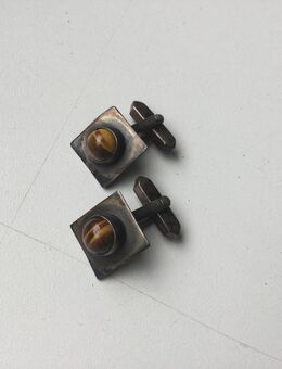 Herren Schmuck Manschettenknöpfe mit Tigerauge Vintage - Fulda