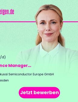 Finance Manager (m/w/d) - Dresden