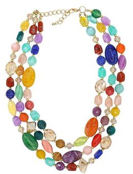 COLLEZIONE ALESSANDRO Kette mit Anhänger Lumière, in strahlenden Farben, mit Glas