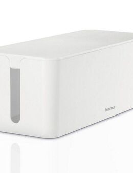 Hama Kabelbox Kabelbox für Standard 6er Steckdosenleisten, Stecker, Kabel, Ladegerät, (1-tlg), Schlichtes Design, Schreibtisch, Tisch, große Aufbewahrungsbox