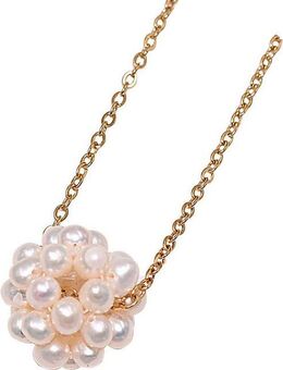 Firetti Kette mit Anhänger Schmuck Geschenk Edelstahl Halsschmuck Halskette Ankerkette Kugel, Made in Germany - mit Südseezuchtperle