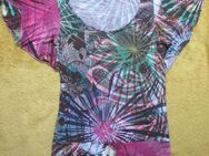 NEU * Graffitti- Print * Hippie- Style * Fächer- Kurzarm * T- Shirt * Tunika "Desigual" Gr. 36- 38/ S * grün * braun * beige * pink * bunt  * - Riedlingen