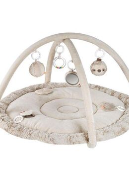 Fehn Spielbogen Lazy, Crazy & Pink, Faultier, 3-D-Activity-Decke, mit 5 abnehmbaren Spielzeugen