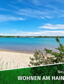 ERSTBEZUG am Hainer See mit privater Dachterrasse mit Seeblick, Garage, Tageslichtbad, PV-Anlage ... - Neukieritzsch