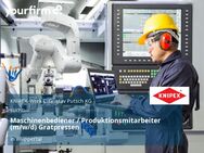 Maschinenbediener / Produktionsmitarbeiter (m/w/d) Gratpressen - Wuppertal