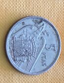 Münze Münzen Umlaufmünze Spanien 5 Pesetas 1957 im Stern 74 in 55232