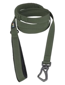 Rukka® Bliss x Stoßdämpfende Hundeleine, oliv - Größe L: 200 cm lang, 25 mm breit