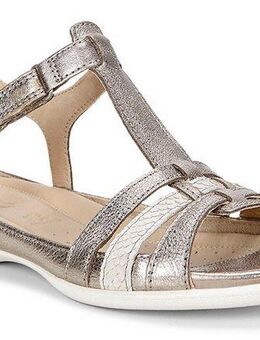 Ecco FLASH Riemchensandale, Sommerschuh, Sandalette, Klettschuh, im Metallic-Look