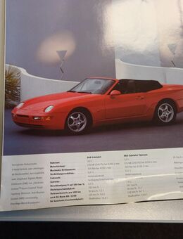 Orig. Porsche Faltprospekt 968 - Nürnberg