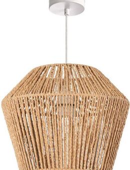 Paco Home Pendelleuchte Pinto, ohne Leuchtmittel, Deckenlampe aus Aluminium und Papier, Ø Schirm ca. 33 cm, Fassung E27