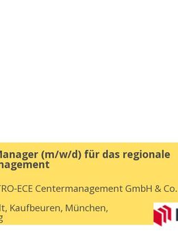 Technical Manager (m/w/d) für das regionale Facility Management - Ingolstadt