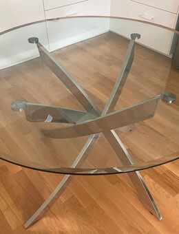 Glastisch mit 4 Stühlen - Hamburg Bergedorf