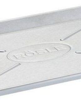 RÖSLE Grillschale 25221, Edelstahl, (1-St), Edelstahlschale für Gas- und Kohlegrills, spülmaschinengeeignet