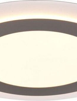 TRIO Leuchten LED Deckenleuchte MORGAN, runde Deckenlampe Ø 45cm, dimmbar, CCT, Memoryfunktion, Timer, Nachtlichtfunktion, LED fest integriert, warmweiß - kaltweiß, Nachtlicht, 42W 5600 Lumen, 2700-6500 Kelvin, inkl Fernbedienung