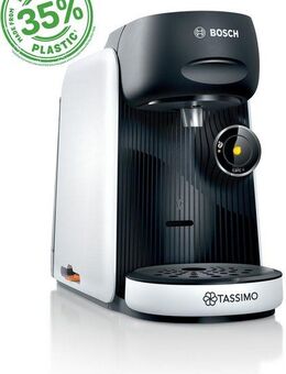 TASSIMO Kapselmaschine FINESSE friendly TAS164E, aus Recyclingmaterial, mehr Intensität per Knopfdruck, weiss