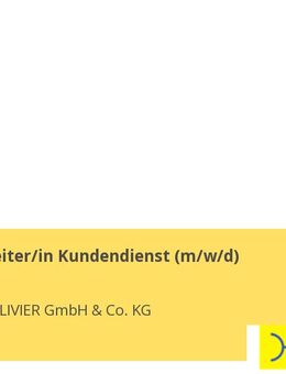 Sachbearbeiter/in Kundendienst (m/w/d) - Berlin