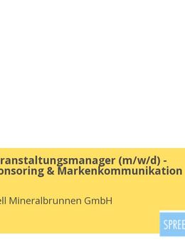 Event- & Veranstaltungsmanager (m/w/d) - Messen, Sponsoring & Markenkommunikation - Berlin