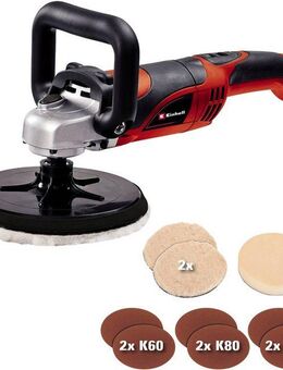 Einhell Winkelpolierer CC-PO 1100/1E, 3500 max. U/min, Ø 180 mm, inkl. Koffer für universelle Aufbewahrung von Werkzeug und Zubehör