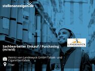 Sachbearbeiter Einkauf / Purchasing (m/w/d) - Trier