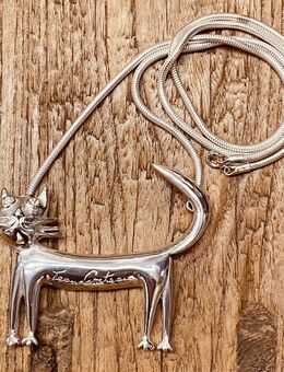 Großartiges Katzen-Collier Jean Cocteau 925 Silber Unikat 1997 - Köln
