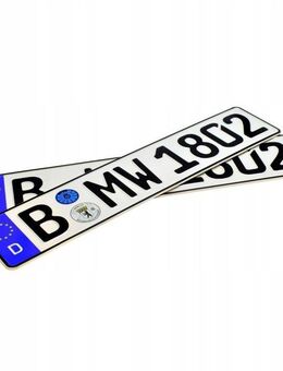 Autokennzeichen KFZ Kennzeichen für Sammler oder Showzwecke original geprägt Deutschland Berlin Set 5673 - Wuppertal