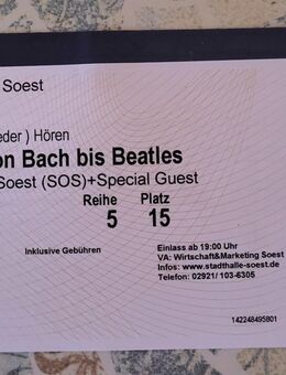 Silvesterkonzert von Bach bis Beatles in Soest - Sundern (Sauerland)