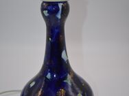 Porzellanlampe Vasenform Glasur echt Kobalt, Lampenfuß 1970er Jahre ehem. DDR - Zeuthen