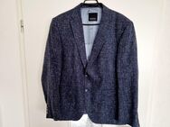 Digel Herren Sakko Edison Gr. 27 / XL Blau Gemustert Leinen Mix - Borken (Hessen)