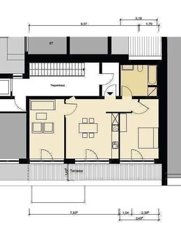 Sofortbezug / Dachgeschoß / 3 Zimmer / hohe Räume / große Terrasse / keine Schrägen - Berlin