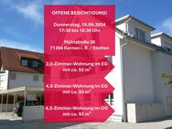 Großzügige 4,5-Zimmer-Erdgeschosswohnung inkl. Einbauküche mit schöner Terrasse und Gartenanteil! Erstbezug ab sofort! - Kernen (Remstal)