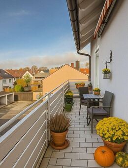 Zentral Wohnen in Erding - Gepflegte 3-Zimmer-Wohnung mit West-Balkon und Außenstellplatz - Erding