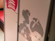 Schlaf zimmer Wohnzimmer Dielen schrank Weiß mit Asia aufklebe rdie auch wieder weggemacht werden könnten vb ist ideal für kleine Räume 2mhoch Schiebetüren 45tiefe 120 rum breit viel Einlagefläche siehe Bilder - Esslingen (Neckar)