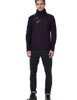Rusty Neal Strickpullover mit extravagantem Schalkragen