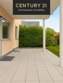 Super Wohnung mit großer Terrasse, Gartenanteil und Doppelgarage - Kieselbronn