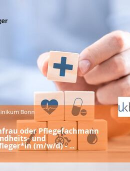 Pflegefachfrau oder Pflegefachmann bzw. Gesundheits- und Krankenpfleger*in (m/w/d) - Station der Dermatologie - Bonn