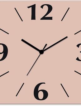 Artland Wanduhr Uni Trendfarben (wahlweise mit Quarz- oder Funkuhrwerk, lautlos ohne Tickgeräusche)