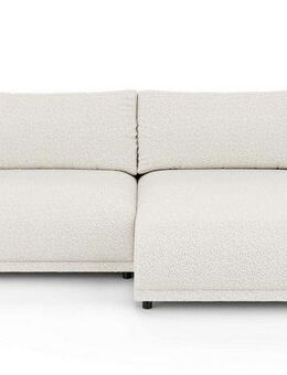 INOSIGN Ecksofa Marsby, mit Bettfunktion und Bettkasten, Maße: B/H/T 242/65/145 cm, L-Form mit Wellenunterfederung, Recamiere links oder rechts bestellbar
