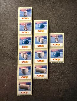 12 Sammelmärkli "Magischer Winter" von Coop - Lottstetten