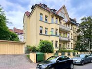 Jugendstil in grüner Wohnlage - 4 Zimmer, Bad mit Badewanne, teilweise Parkett, Stuck + Garage - Leipzig