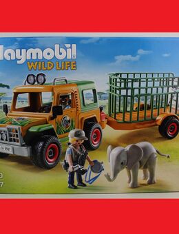 NEU Playmobil 6937 Wild Life Rangergeländewagen mit Anhänger Afrika Safari Jeep Figuren mit Elefant - Gaggenau