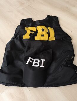 Karnevalsset Weste und kappe "FBI" Größe 152 - Bochum