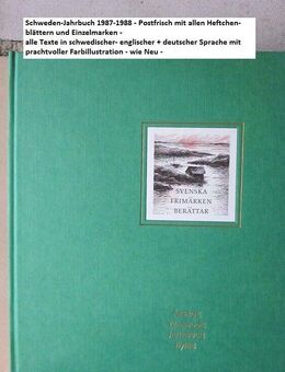 Schweden Jahrbuch 1987/88 Postfrisch-in Top-Erhaltung- 3 sprachig - - Mahlberg