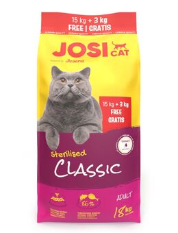 JosiCat Sterilised Classic Lachs - 15 + 3 kg